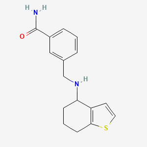 3-[(4,5,6,7-Tetrahydro-1-benzothiophen-4-ylamino)methyl]benzamide