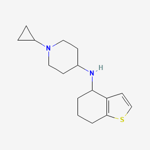 molecular formula C16H24N2S B7568176 1-cyclopropyl-N-(4,5,6,7-tetrahydro-1-benzothiophen-4-yl)piperidin-4-amine 