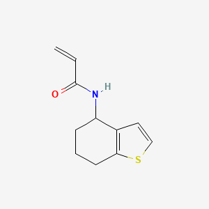 molecular formula C11H13NOS B7568181 N-(4,5,6,7-tetrahydro-1-benzothiophen-4-yl)prop-2-enamide 