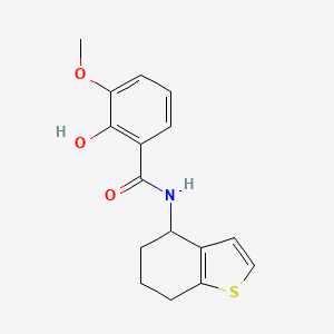 molecular formula C16H17NO3S B7568183 2-hydroxy-3-methoxy-N-(4,5,6,7-tetrahydro-1-benzothiophen-4-yl)benzamide 