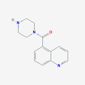 molecular formula C14H15N3O B7568187 Piperazin-1-yl(quinolin-5-yl)methanone 
