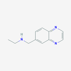 molecular formula C11H13N3 B7568192 N-(quinoxalin-6-ylmethyl)ethanamine 