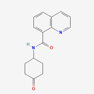 molecular formula C16H16N2O2 B7568204 N-(4-oxocyclohexyl)quinoline-8-carboxamide 
