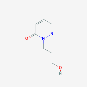 molecular formula C7H10N2O2 B7568206 2-(3-Hydroxypropyl)pyridazin-3-one 