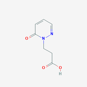 molecular formula C7H8N2O3 B7568230 3-Oxo-2,3-dihydropyridazine-2-propanoic acid 