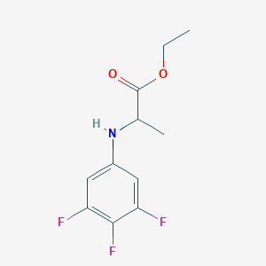 molecular formula C11H12F3NO2 B7568267 Ethyl 2-(3,4,5-trifluoroanilino)propanoate 