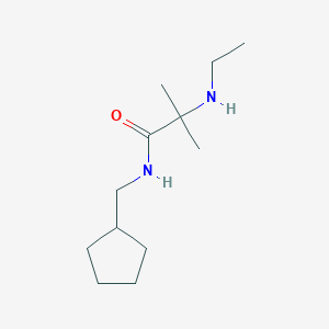 molecular formula C12H24N2O B7568326 N-(cyclopentylmethyl)-2-(ethylamino)-2-methylpropanamide 