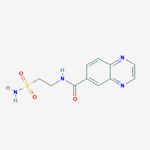 N-(2-sulfamoylethyl)quinoxaline-6-carboxamide