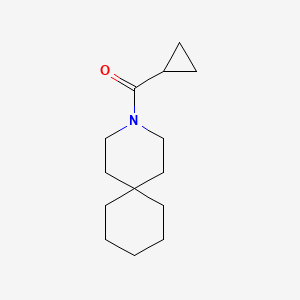molecular formula C14H23NO B7568366 3-Azaspiro[5.5]undecan-3-yl(cyclopropyl)methanone 