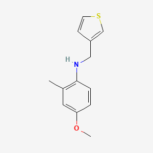 4-methoxy-2-methyl-N-(thiophen-3-ylmethyl)aniline