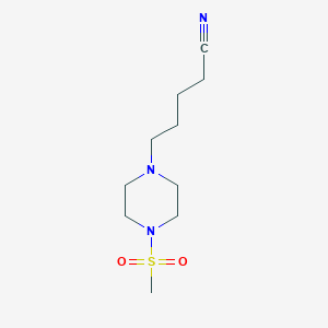 5-(4-Methylsulfonylpiperazin-1-yl)pentanenitrile