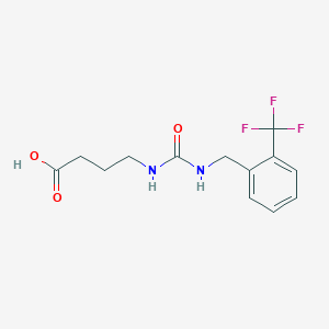 4-[[2-(Trifluoromethyl)phenyl]methylcarbamoylamino]butanoic acid