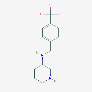 N-[[4-(trifluoromethyl)phenyl]methyl]piperidin-3-amine