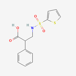 2-Phenyl-3-(thiophen-2-ylsulfonylamino)propanoic acid