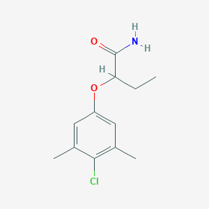 molecular formula C12H16ClNO2 B7568460 2-(4-Chloro-3,5-dimethylphenoxy)butanamide 