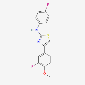 Thiazole, 4-(3-fluoro-4-methoxyphenyl)-2-(4-fluorophenylamino)-