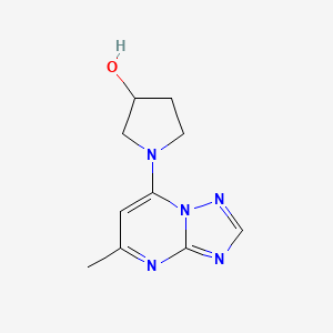 1-(5-Methyl-[1,2,4]triazolo[1,5-a]pyrimidin-7-yl)pyrrolidin-3-ol