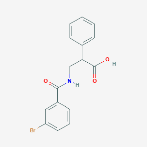 3-[(3-Bromobenzoyl)amino]-2-phenylpropanoic acid