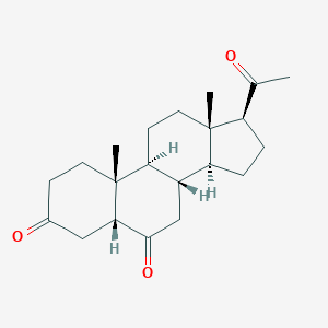 molecular formula C21H30O3 B075685 5beta-Pregnane-3,6,20-trione CAS No. 1239-92-5