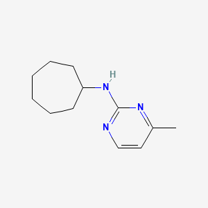 molecular formula C12H19N3 B7568567 N-cycloheptyl-4-methylpyrimidin-2-amine 