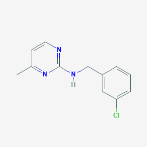 N-[(3-chlorophenyl)methyl]-4-methylpyrimidin-2-amine