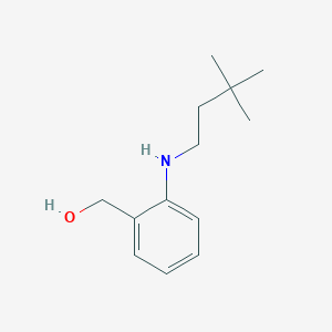 molecular formula C13H21NO B7568628 [2-(3,3-Dimethylbutylamino)phenyl]methanol 