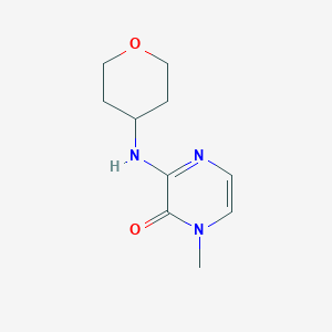 molecular formula C10H15N3O2 B7568658 1-Methyl-3-(oxan-4-ylamino)pyrazin-2-one 