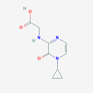 2-[(4-Cyclopropyl-3-oxopyrazin-2-yl)amino]acetic acid