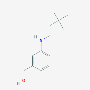 molecular formula C13H21NO B7568680 [3-(3,3-Dimethylbutylamino)phenyl]methanol 