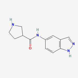 N-(1H-indazol-5-yl)pyrrolidine-3-carboxamide