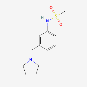 N-[3-(pyrrolidin-1-ylmethyl)phenyl]methanesulfonamide