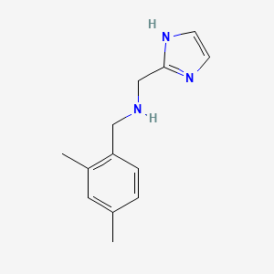molecular formula C13H17N3 B7568788 1-(2,4-dimethylphenyl)-N-(1H-imidazol-2-ylmethyl)methanamine 