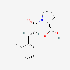 (2R)-1-[(E)-3-(2-methylphenyl)prop-2-enoyl]pyrrolidine-2-carboxylic acid