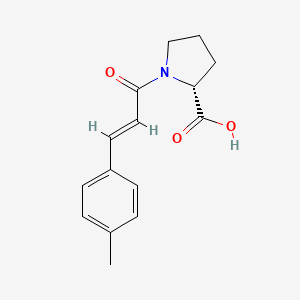 (2R)-1-[(E)-3-(4-methylphenyl)prop-2-enoyl]pyrrolidine-2-carboxylic acid