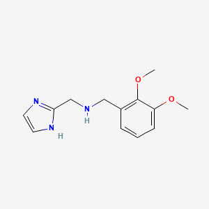 molecular formula C13H17N3O2 B7568870 1-(2,3-dimethoxyphenyl)-N-(1H-imidazol-2-ylmethyl)methanamine 