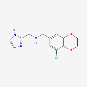1-(5-chloro-2,3-dihydro-1,4-benzodioxin-7-yl)-N-(1H-imidazol-2-ylmethyl)methanamine