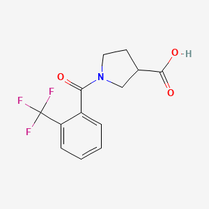 1-[2-(Trifluoromethyl)benzoyl]pyrrolidine-3-carboxylic acid