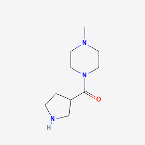 molecular formula C10H19N3O B7568932 (4-Methylpiperazin-1-yl)-pyrrolidin-3-ylmethanone 