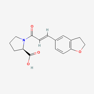 (2R)-1-[(E)-3-(2,3-dihydro-1-benzofuran-5-yl)prop-2-enoyl]pyrrolidine-2-carboxylic acid