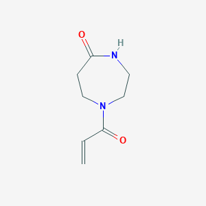 molecular formula C8H12N2O2 B7569013 1-Prop-2-enoyl-1,4-diazepan-5-one 