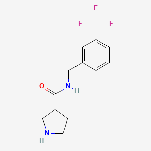 N-[[3-(trifluoromethyl)phenyl]methyl]pyrrolidine-3-carboxamide
