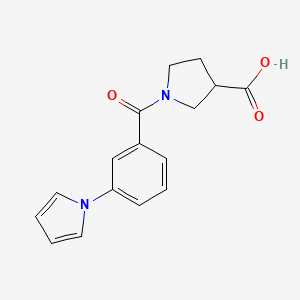 1-(3-Pyrrol-1-ylbenzoyl)pyrrolidine-3-carboxylic acid