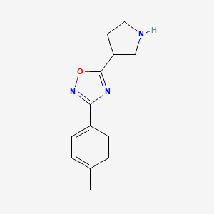 3-(4-Methylphenyl)-5-pyrrolidin-3-yl-1,2,4-oxadiazole