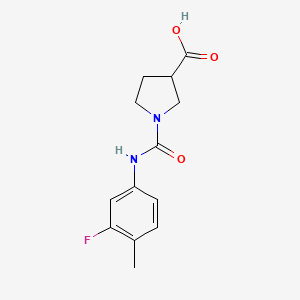 1-[(3-Fluoro-4-methylphenyl)carbamoyl]pyrrolidine-3-carboxylic acid