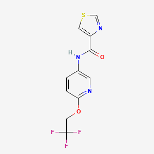 N-[6-(2,2,2-trifluoroethoxy)pyridin-3-yl]-1,3-thiazole-4-carboxamide