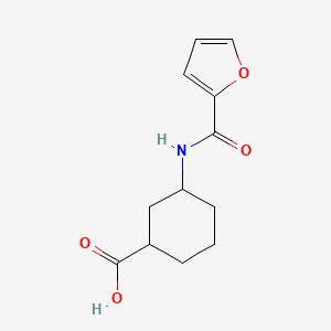 molecular formula C12H15NO4 B7569121 3-(Furan-2-carbonylamino)cyclohexane-1-carboxylic acid 