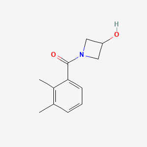molecular formula C12H15NO2 B7569222 (2,3-Dimethylphenyl)-(3-hydroxyazetidin-1-yl)methanone 