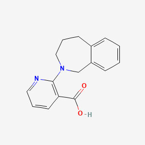 molecular formula C16H16N2O2 B7569374 2-(1,3,4,5-Tetrahydro-2-benzazepin-2-yl)pyridine-3-carboxylic acid 