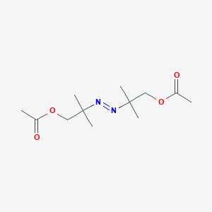 molecular formula C12H22N2O4 B075694 1-Propanol, 2,2'-azobis[2-methyl-, diacetate (ester) CAS No. 1490-19-3