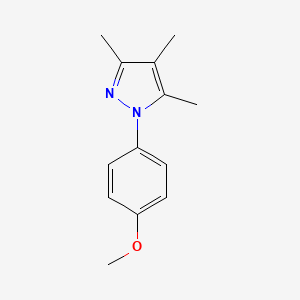 molecular formula C13H16N2O B7569403 1-(4-Methoxyphenyl)-3,4,5-trimethyl-1H-pyrazole 